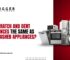 Trigger Appliances promotional image showing home appliances with the question: 'Are scratch and dent appliances the same as refurbished appliances?