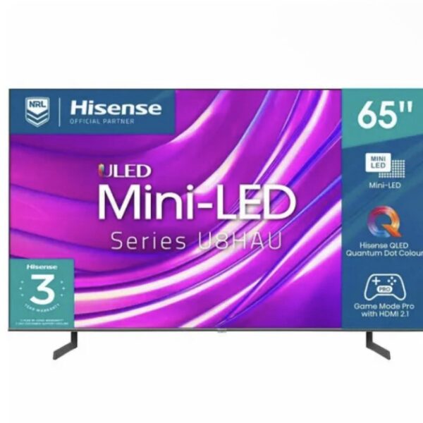 Hisense U8HAU 65 Inch ULED 4K Smart TV 65U8HAU