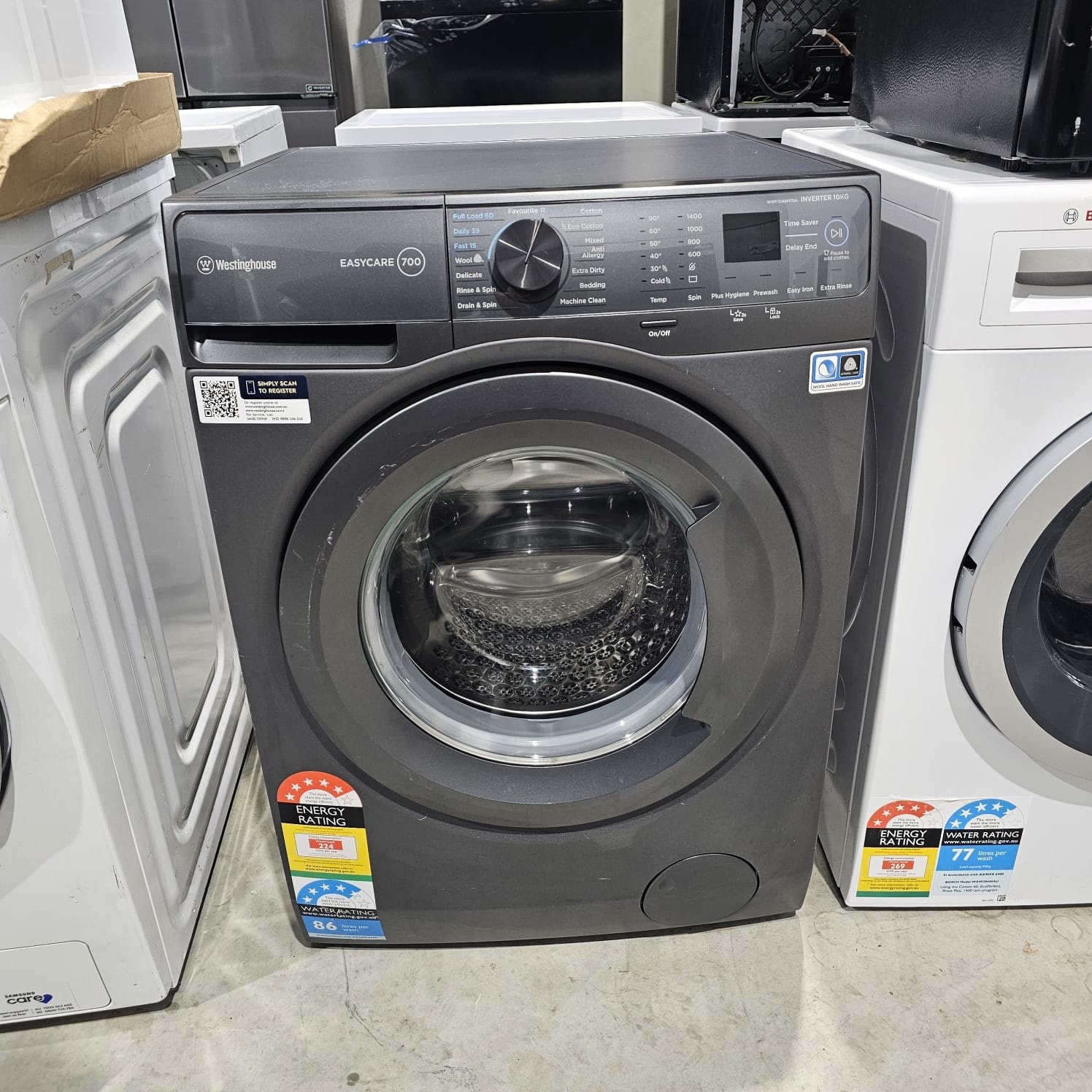 3184329e-ee90-46e3-9ccb-eeaed0e4eee4 WESTINGHOUSE 10KG FRONT LOADER WASHING MACHINE FOR SALE Refurbished - Image 1