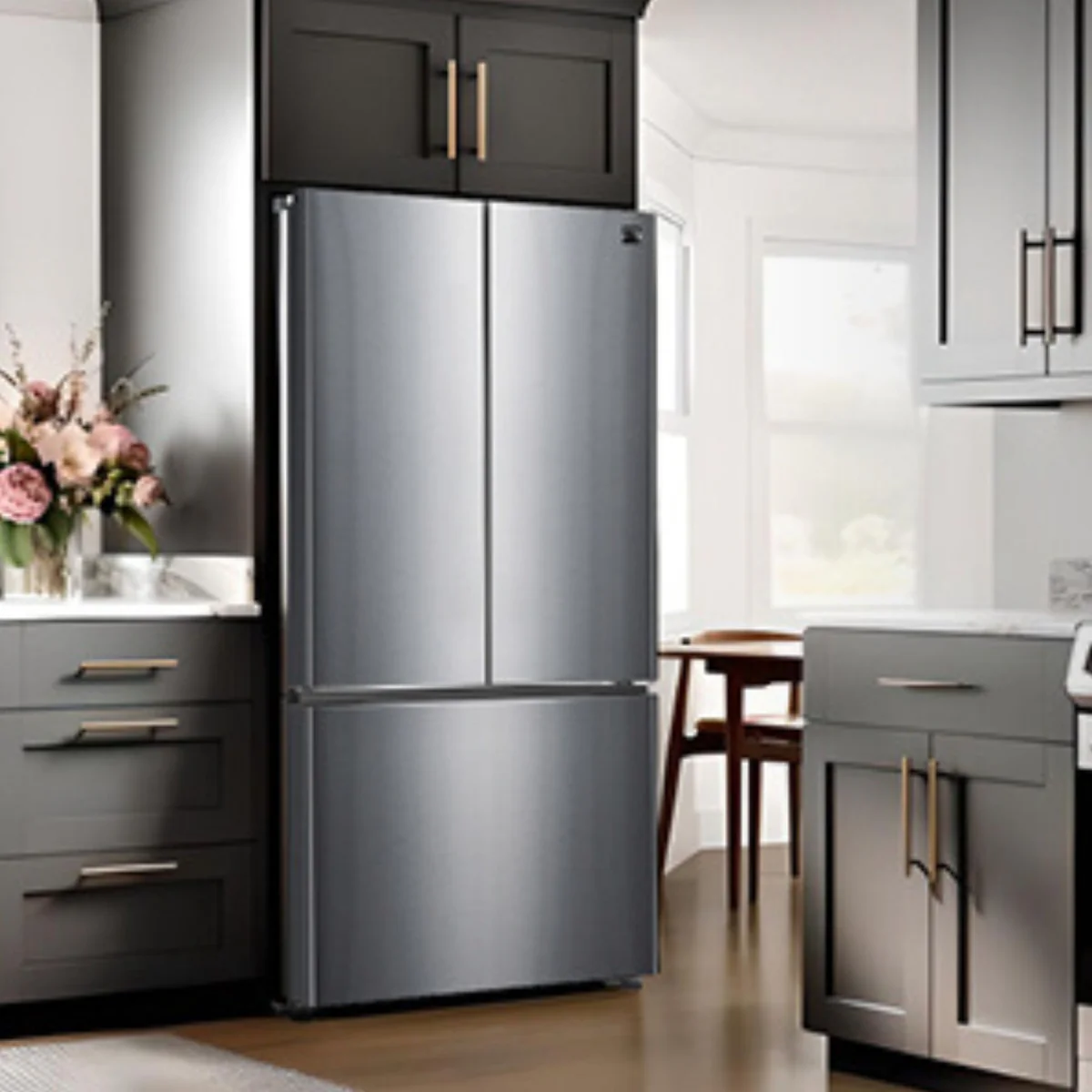 img_2231 Kenmore 510 L French Door Refrigerator, Stainless Steel, Adjustable Glass Shelves, Quiet Energy-Efficient Inverter Compressor, Frost-Free Freezer, Energy Star Certified - Image 1