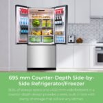 Kenmore 510 L French Door Refrigerator, Stainless Steel, Adjustable Glass Shelves, Quiet Energy-Efficient Inverter Compressor, Frost-Free Freezer, Energy Star Certified - Image 2