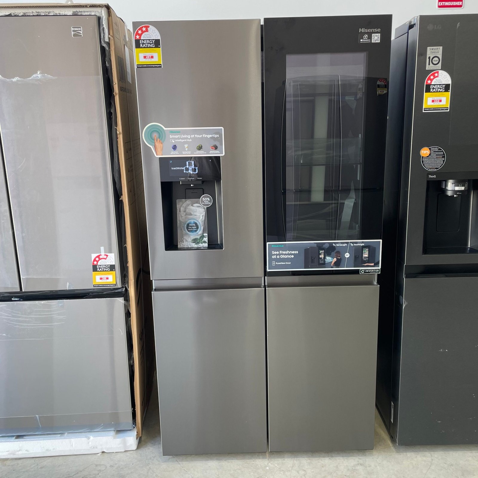 img_2380 Hisense 615 Litres PureView TFT French Door Fridge - Dark Stainless Steel. - Image 1