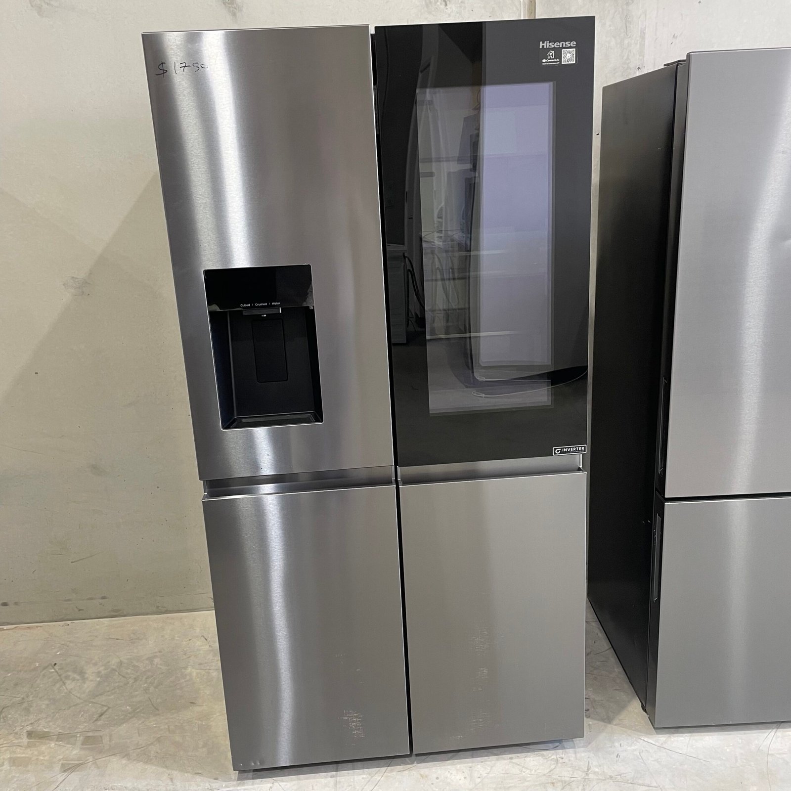 img_2400 Hisense 615 Litres PureView TFT French Door Fridge - Dark Stainless Steel. - Image 1