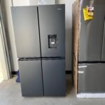 HAIER 623L QUAD DOOR FRIDGE FREEZER WITH ICE & WATER DISPENSER - BLACK (600 SERIES)