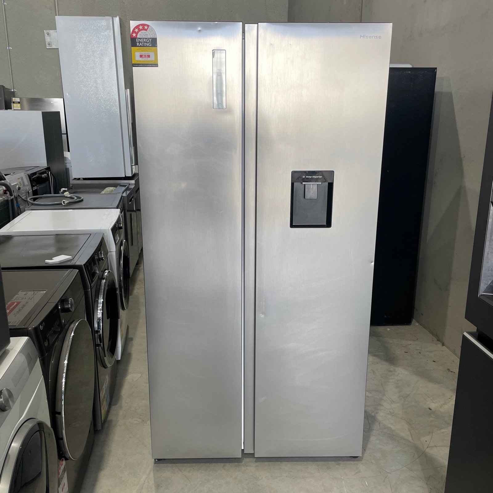 img_3814 Hisense 540 Litres Side by Side Fridge – Water Dispenser - Image 1