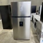 Hisense 496L Top Mount Fridge - Stainless Steel with Water Dispenser.