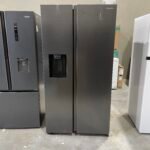 Samsung 635L Side by Side Fridge with SpaceMax Technology - Black Layered Steel - Image 4