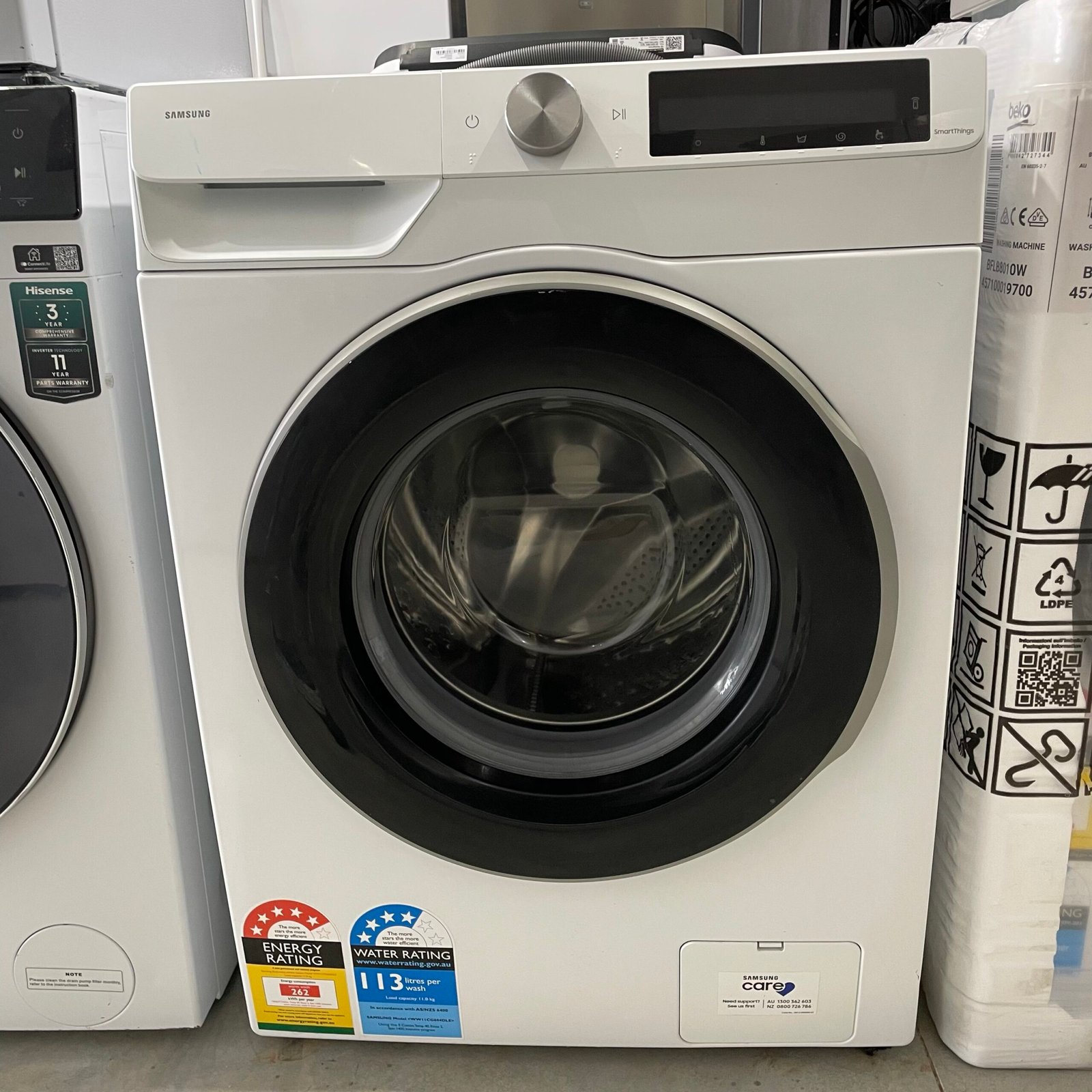 img_2722 Samsung 11kg Smart Front Load Washer - White - Image 1