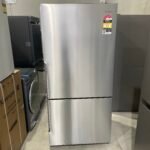 Westinghouse 496L Pocket Handle Right Hinge Bottom Mount Fridge - Stainless Steel