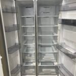 Hisense 649L Side by Side Fridge Water Dispenser Silver - Image 4