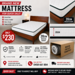 Brand New Boxed Mattress – 20cm Medium-Firm | Only $230 - Image 3