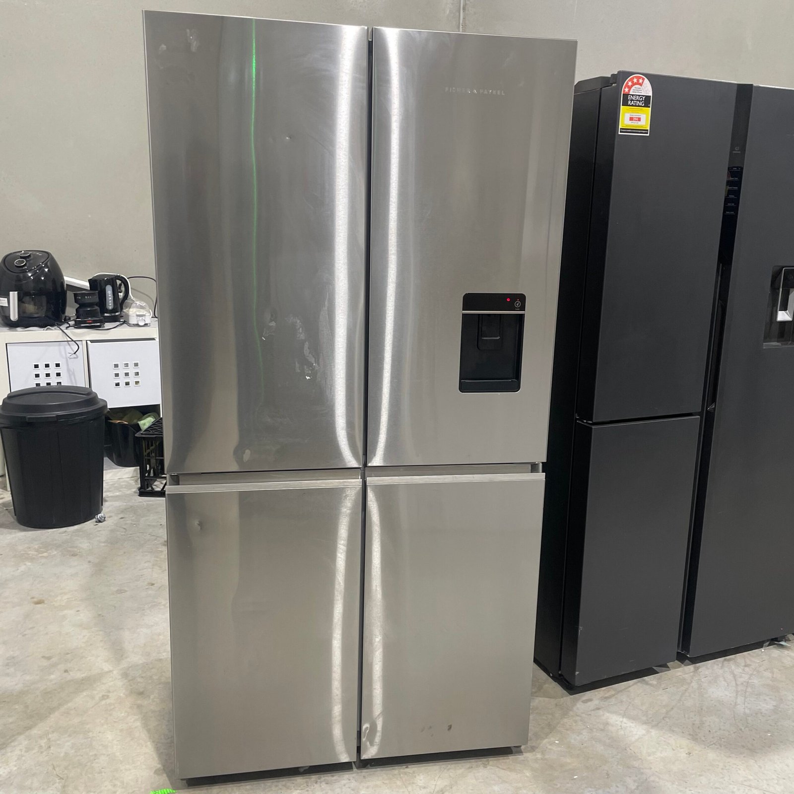 img_3583 Fisher & Paykel 538L Quad Door Fridge – Ice & Water | Premium Stainless Steel - Image 1