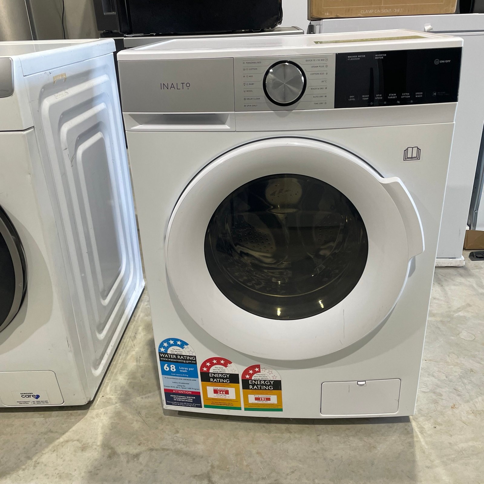 img_3981 InAlto 8kg/5kg Combi Washer Dryer – IFL80D50W | Steam Plus - Image 1