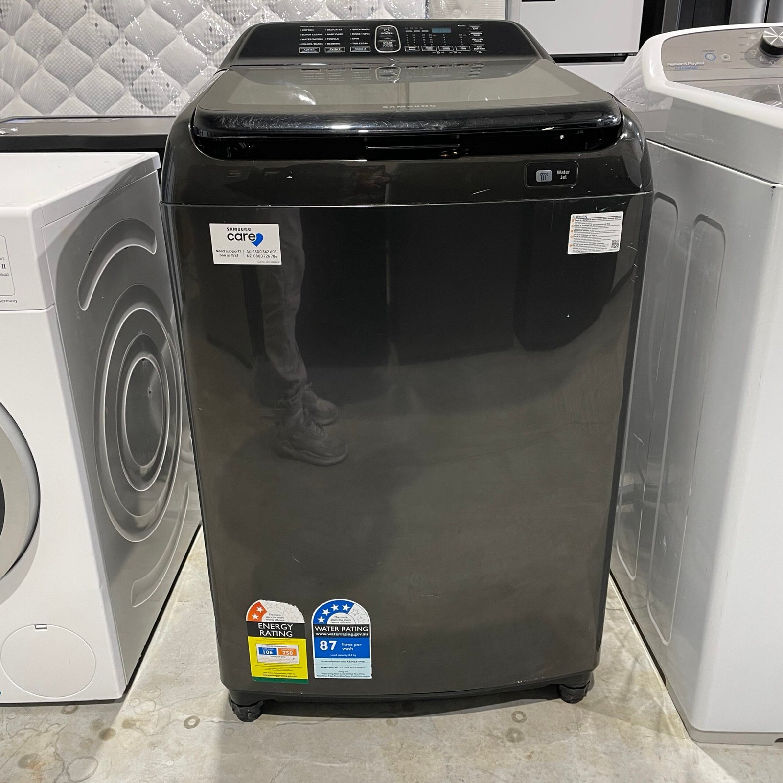 img_4322 Samsung WA85N6750BV 8.5kg Activ DualWash™ Top Load Washing Machine – Black | Refurbished | 6 Month Warranty - Image 1