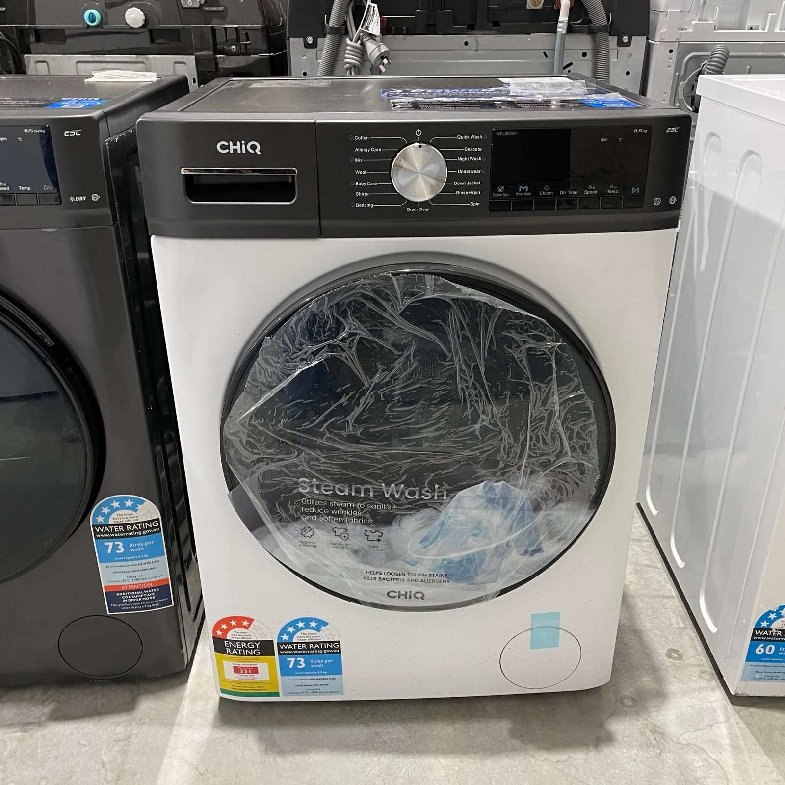 img_4758-2 CHiQ WFL85SW1 8.5kg Front Load Washing Machine – White | Factory Second | 1 Year Warranty - Image 1