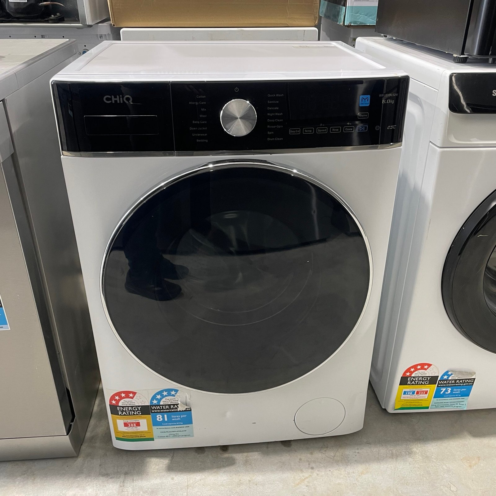 img_5193 CHiQ 8kg Front Load Washing Machine – WFL8TOL52W | 1400 RPM - Refurbished | 6 Month Warranty - Image 1